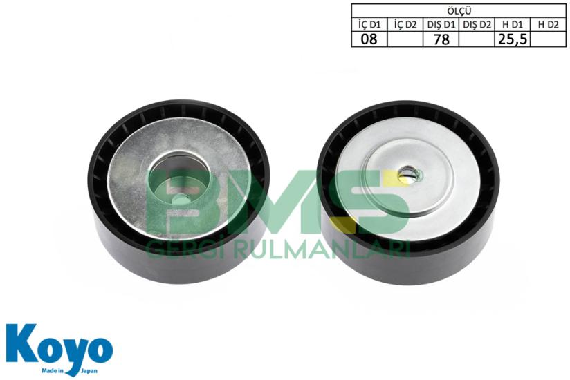 BMS 209 GERGİ RULMANI (08x78x25,5) VOLKSWAGEN; TRANSPORTER, CARAVELLE