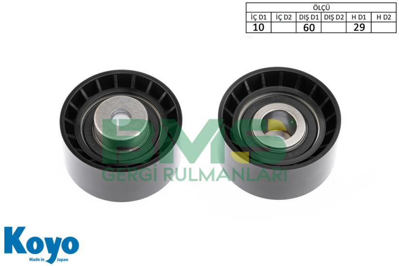BMS 213 GERGİ RULMANI (10x60x29) FORD; ESCORT, MONDEO 1.6 PORSHCE 911