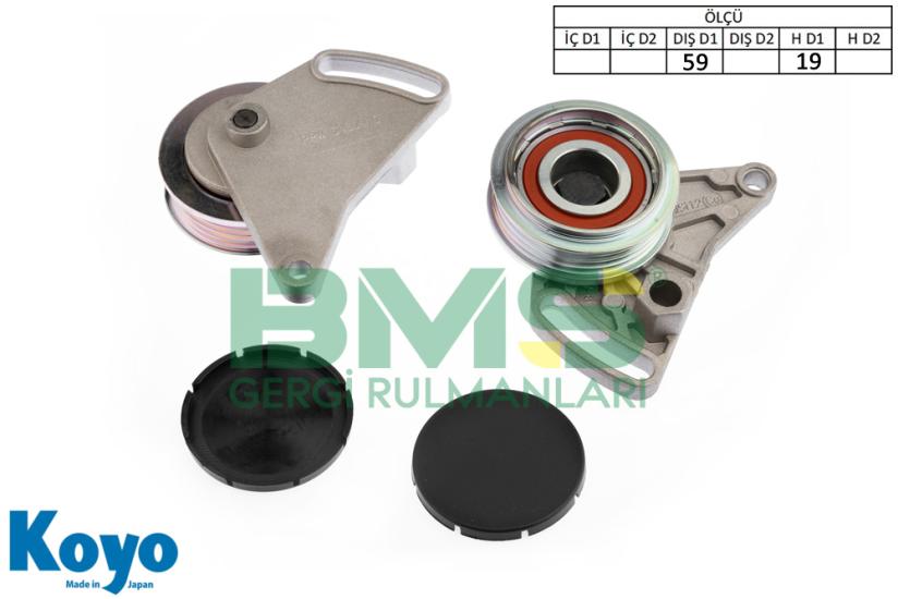 BMS 217 GERGİ RULMANI (59x19) AUDI; A4, A6 VW PASSAT 1.6 1.8 20V 1.9 TDI