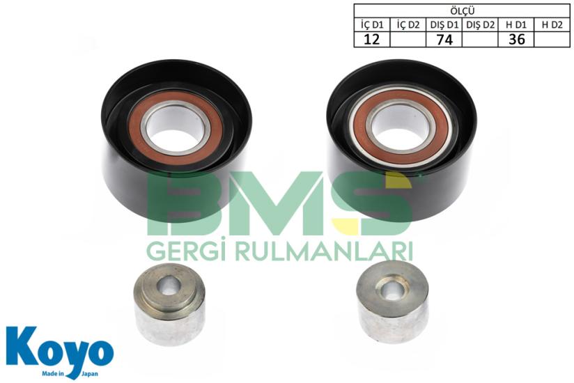 BMS 227 GERGİ RULMANI (12x74x36)