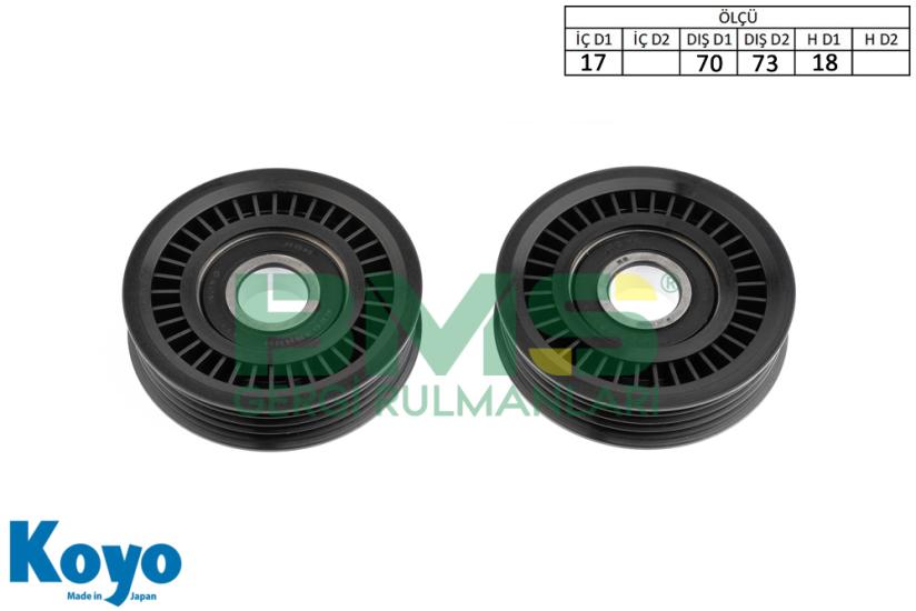 BMS 228 GERGİ RULMANI (17x70/73x18) SUBARU FORESTER 2.0 IMPREZA 1.6-2.0 IMPREZA LEGACY 2.0-2.2