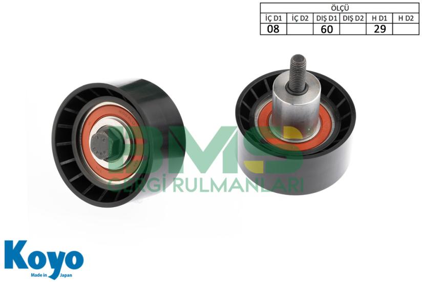 BMS 229 GERGİ RULMANI (08x60x29) FORD FOCUS 1.6 16V MONDEO 1.8 16V TOURNEO CONNECT MAZDA TRIBUTE 2.0