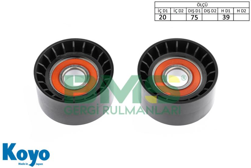 BMS 242 GERGİ RULMANI (20x75x39) MERCEDES; AXOR FORD CARGO RENAULT TRUCK MAGNUM DX1