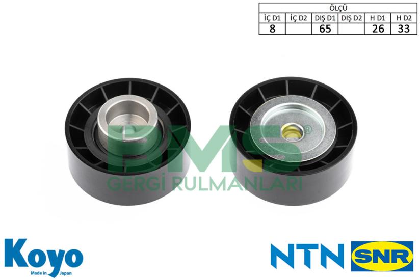 BMS 243 GERGİ RULMANI (08x65x26/33) FORD; TRANSIT 2.0 TDCI CITROEN; JUMPER 2.2 HDI