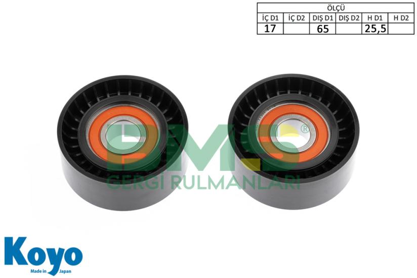 BMS 257 GERGİ RULMANI (17x65x25,5) PEUGEOT - MERCEDES - JEEP - FORD - FIAT CITROEN; TRANSIT 2.2 TDCI, COMPASS - PATRIOT 2.2 CRD, C, CLC, CLK, E, SLK SPRINTER, BOXER - 2.2 HDI JUMPER - 2.2 HDI---------