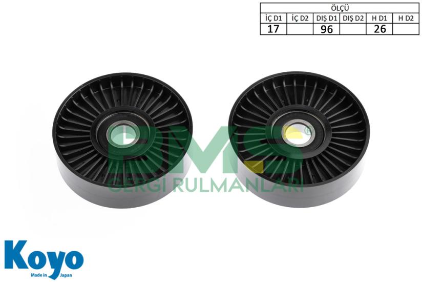 BMS 262 GERGİ RULMANI (17x96x26) HYUNDAI; ACCENT BLUE I20-I30 KIA; CEED PRO, SPORTAGE 1.4 - 1.6 VVT