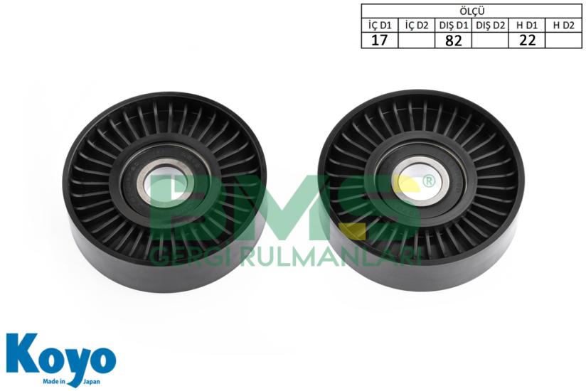 BMS 266 GERGİ RULMANI (17x82x22) ALFA ROMEO; 159 1.9 JTS CADILLAC BLS 2.0 T CHEVROLET; ALERO 2.2 FIAT; CROMA 2.2 16V OPEL; ASTRA-VECTRA 2.2 16V SAAB; 9,3 2.0 T