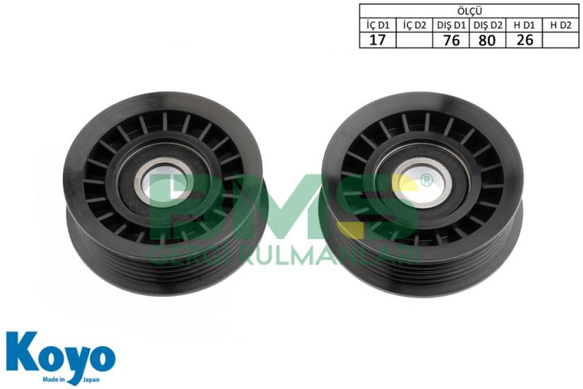 BMS 267 GERGİ RULMANI (17x76/80x26) FIESTA IV 1.8 DI - TD 1.8