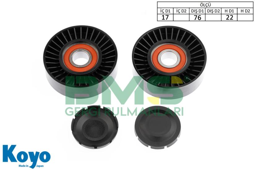 BMS 269 GERGİ RULMANI (17x76x22) HYUNDAI; TERRACAN 2.9 CRDI