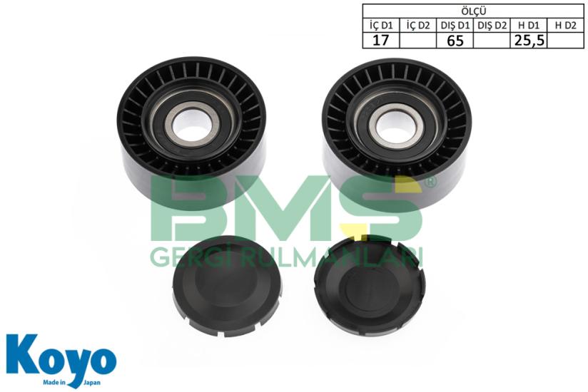 BMS 273 GERGİ RULMANI (17x65x25,5) FIAT; LINEA 1.3 JTD