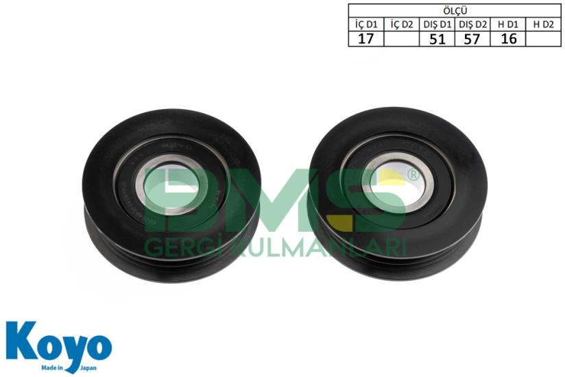 BMS 281 GERGİ RULMANI (17x51/57x16) TOYOTA; COROLLA - CAMRY
