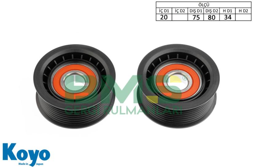 BMS 283 GERGİ RULMANI (20x75/80x34) SCANIA