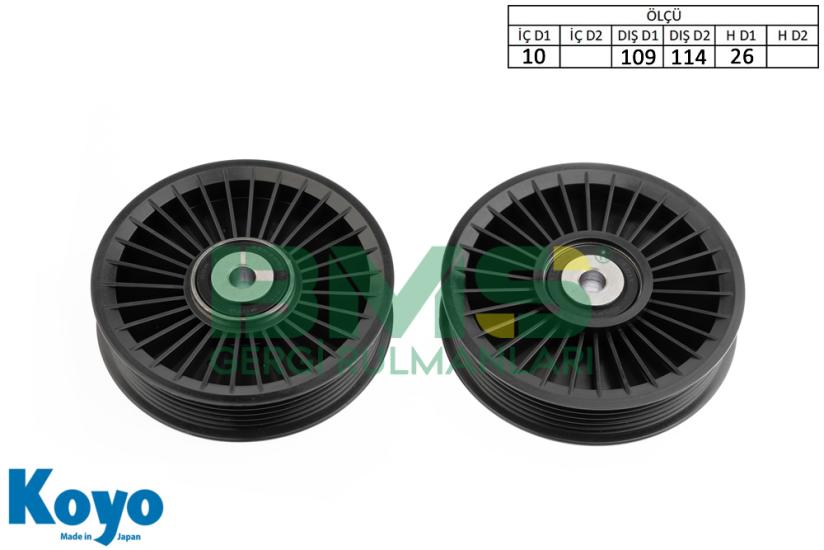 BMS 286 GERGİ RULMANI (10x109/114x26) MERCEDES; SPLINTER, OPEL; ASTRA G, OMEGA B, VECTRA B-C 2.2 DTI
