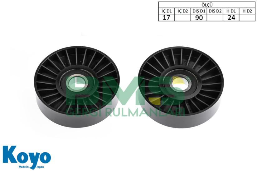 BMS 287 GERGİ RULMANI (17x90x24) CITROEN; EVASION XANTIA - XSARA - ZX 1.6i/1.8i/2.0i LANCIA; ZETA 2.0, PEUGEOT 306 1.8/2.0, 405 1.6/1.8/2.0, 406 1.8/2.0, 605 2.0,