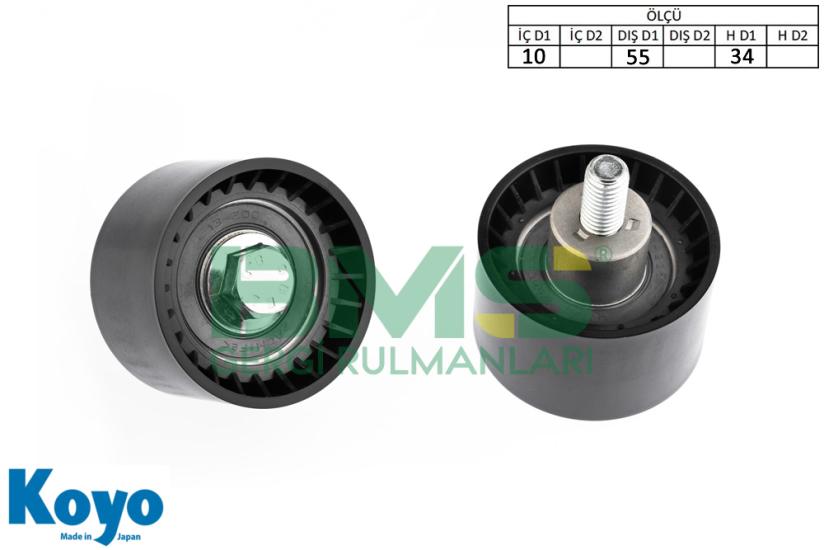 BMS 290 GERGİ RULMANI (10x55x34) HYUNDAI - KIA ; BONGO, CARNAVAL 2.9 CRDI