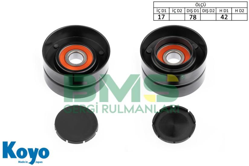 BMS 296 GERGİ RULMANI (17x78x42) MERCEDES; ATEGO 1228,1229,1328 AXOR 1836,1840,2436