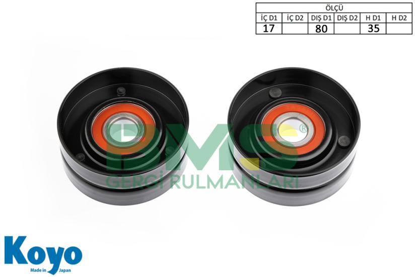 BMS 301 GERGİ RULMANI (17x80x35) RENAULT; PREMIUM ROUTE 370-18 KERAX 270-320
