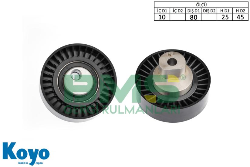 BMS 311 GERGİ RULMANI (10x80x25/45) BMW E.36 - E.46 - E.34 - E.39