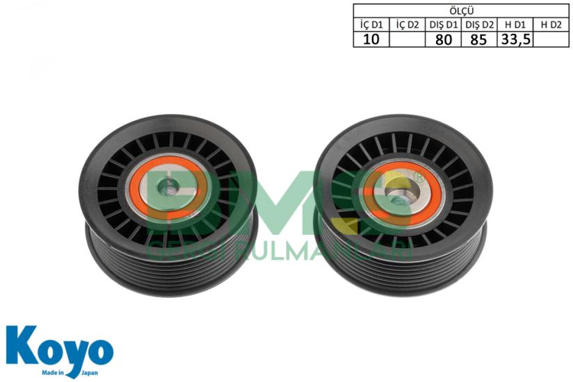 BMS 312 GERGİ RULMANI (10x80/85x33,5) MERCEDES ATEGO 712,715,812,815,817,917 ATEGO 1017,1215,1217,1317,1517