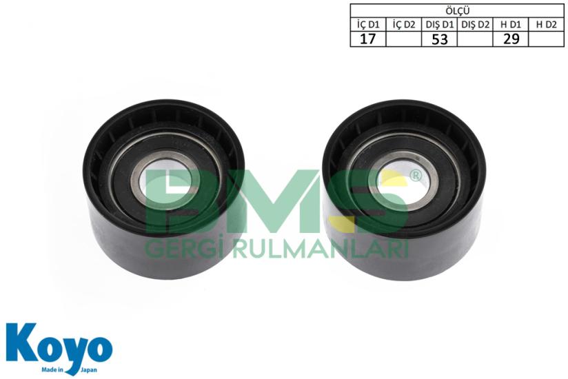 BMS 323 GERGİ RULMANI (17x53x29)