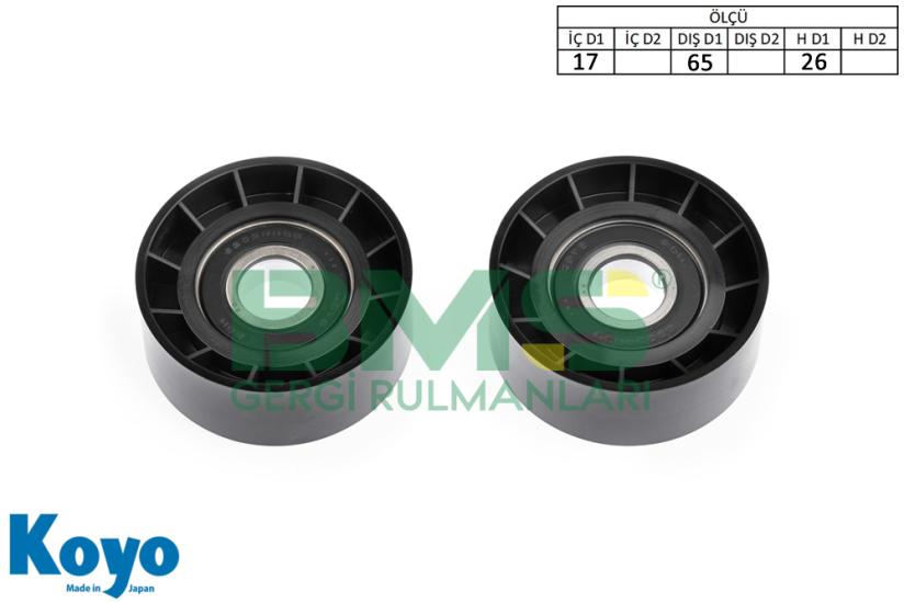 BMS 326 GERGİ RULMANI (17x65x26)