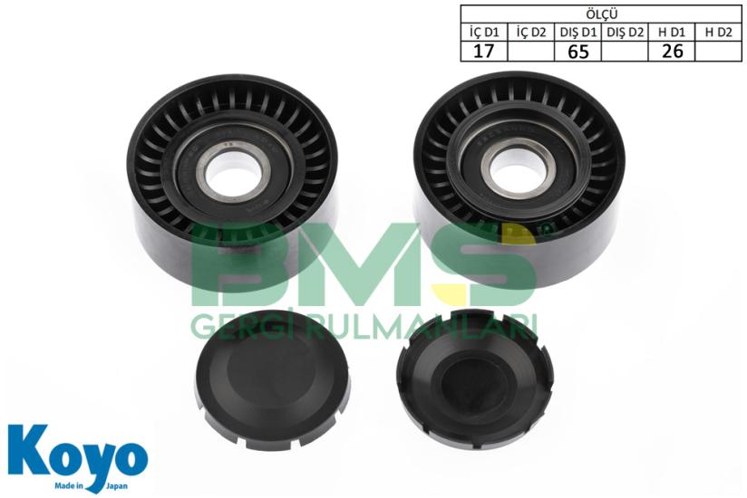 BMS 329 GERGİ RULMANI (17x65x26) RENAULT MEGANE 2 2004 / 2005 MODEL 1.6 BENZINLI