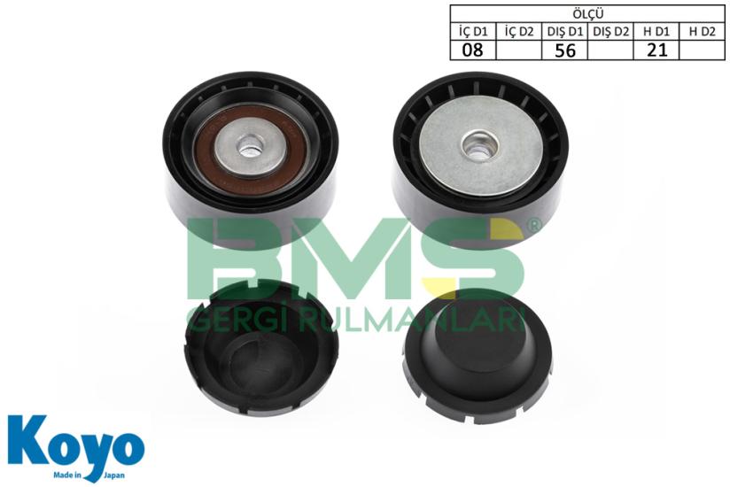 BMS 337 GERGİ RULMANI (08x56x21) DACIA;LOGAN,SANDERO / RENAULT;CLIO,KANGO 1.2 16V