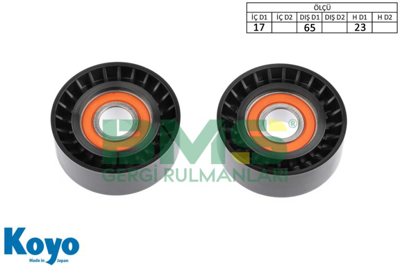 BMS 339 GERGİ RULMANI (17x65x23) ALFA ROMEO;MITO / FIAT;PANDA,PUNTO,500 / RENAULT; CLIO,KANGO,MEGANE 2 1.5 DCI