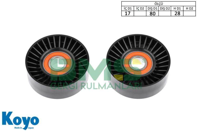 BMS 340 GERGİ RULMANI (17x80x28) BMW;E39,E53