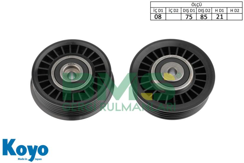 BMS 342 GERGİ RULMANI (08x75 / 81x21) AUDI;A4,A6 / SKODA;SUPER B / VOLKSWAGEN;BORA,GOLF,PASSAT 1.9 TDI