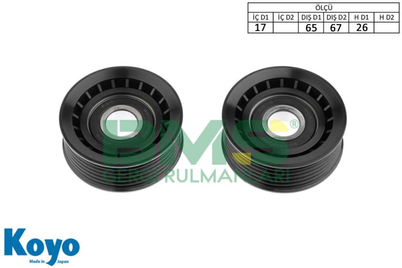 BMS 343 GERGİ RULMANI (17x65 / 67x26) CHERY-FULWIN-QIYUN-SQM480-ACTECO 1,6-1,8-2,0 2010
