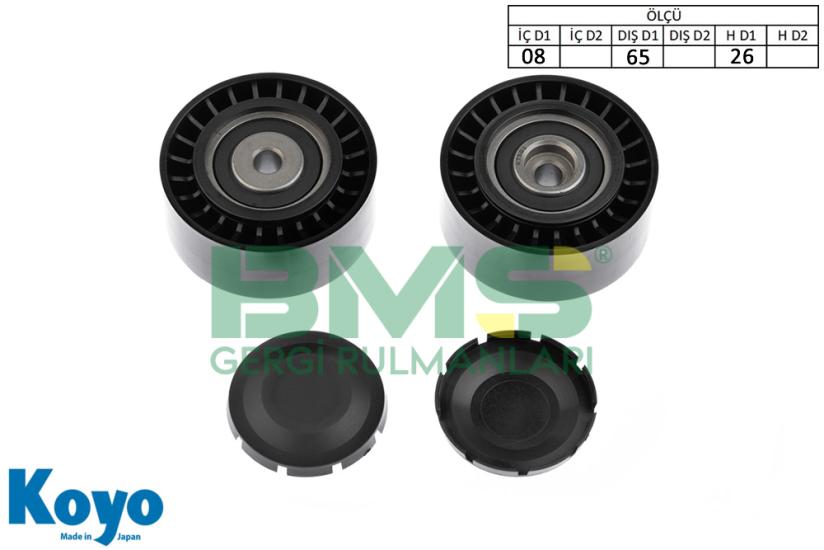 BMS 345 GERGİ RULMANI (08x65x26) AUDI;A4,A5,A6 2.0 TDI - 2.7 TDI / VOLKSWAGEN;PHAETON 3.0 TDI