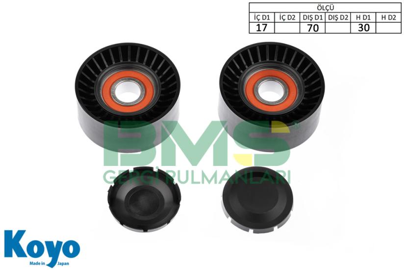 BMS 348 GERGİ RULMANI (17x70x30) PORCHE;911,BOXSTER,CAYANNE,PANAMERA 3.4,3.8,4.8
