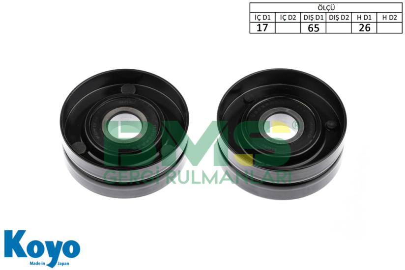 BMS 358 GERGİ RULMANI (17x65x26) MINI COOPER; S-R50,R52,R53 / PASSAT;JETTA,TOURAN,TIGUAN / VOLVO; S40 1V40