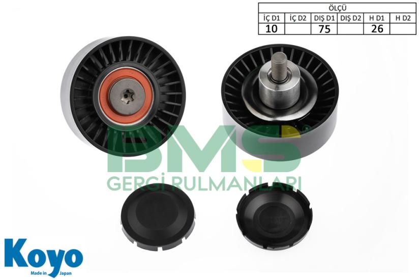BMS 360 GERGİ RULMANI (10x75x26) BMW;E60,520i,530i,525i,TORING E61,730i /