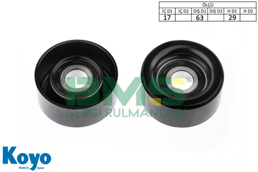 BMS 366 GERGİ RULMANI (17X63X29) ALFA ROMEO; 159 / CHEVROLET; AVEO,CRUZE / FIAT; CROMA,STILO / OPEL;ASTRA,H,J,INSIGNA / SAAB; 9-5 TURBO