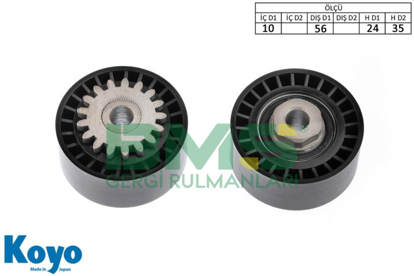 BMS 367 GERGİ RULMANI (10X56X24/35) RENAULT CLIO-I-II-KANGOO-MODUS-TWINGO 1.1-1.2-1.2 16V GERGİ RULMANI