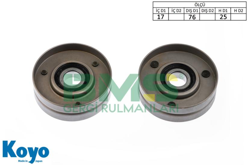BMS 378 GERGİ RULMANI (17X76X25) AUDI;A4-A6-A8 2.5 TDI / SKODA; SUPER B 2.5 TDI / VOLVO;960 2.5-2.9 / VW;PASSAT 2.5 TDI