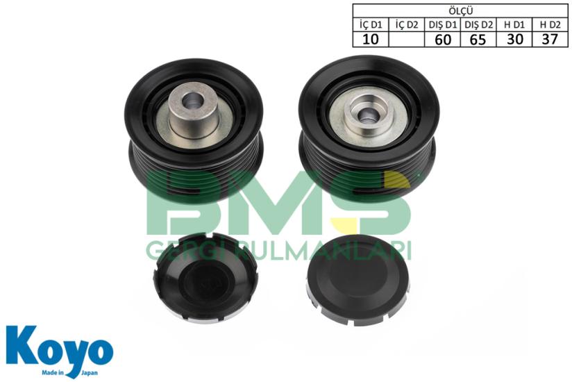 BMS 380 GERGİ RULMANI (10x60/65x30/37) SUZUKI; GRAND VITARA 1.9 DDIS