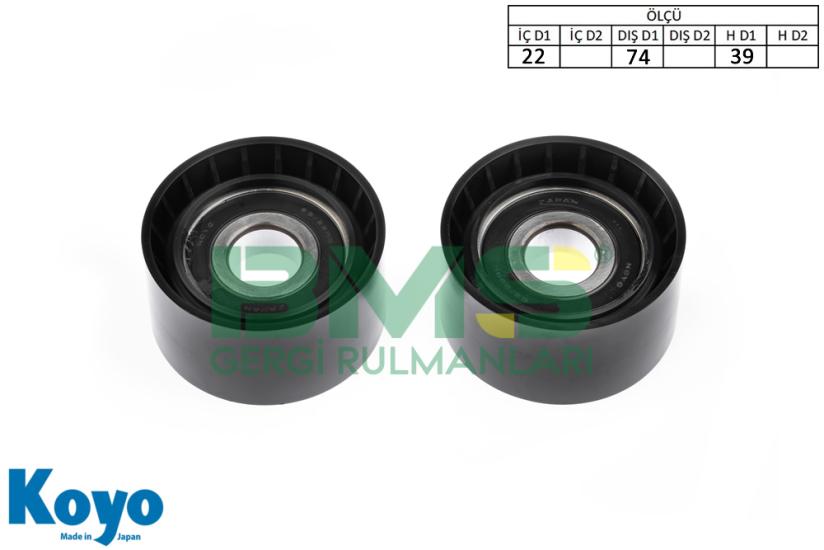 BMS 382 GERGİ RULMANI (22x74x39) SCANIA CITYWIDE-F310-HD250-HD280-LD410-MD450-IRIZAR 280-K SERIES-L,P,G,R,S SERIES