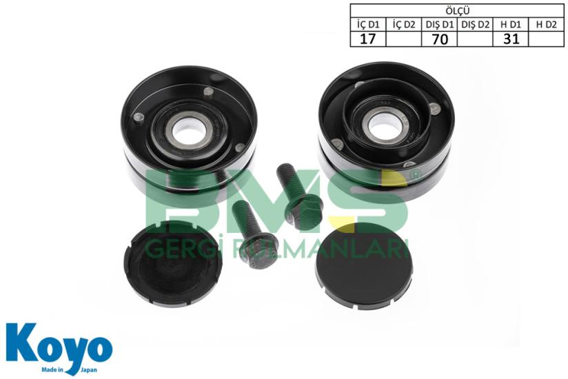 BMS 387 GERGİ RULMANI (17x70x31) AUDI A4-LAND ROVER / JOHN DEERE TRAKTÖR