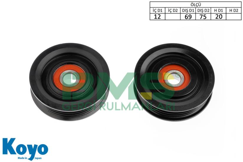 BMS 393 GERGİ RULMANI (12x69/75x20) TOYOTA COROLLA 1.6 GLI