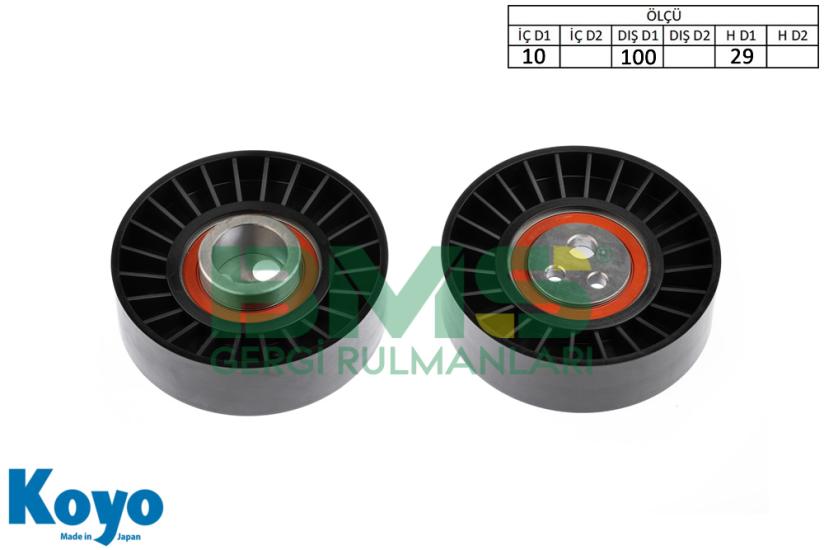 BMS 398 GERGİ RULMANI (10,5x100x29) ALFA ROMEO;936 2.4 JTD / FIAT;MAREA 2.4 TD