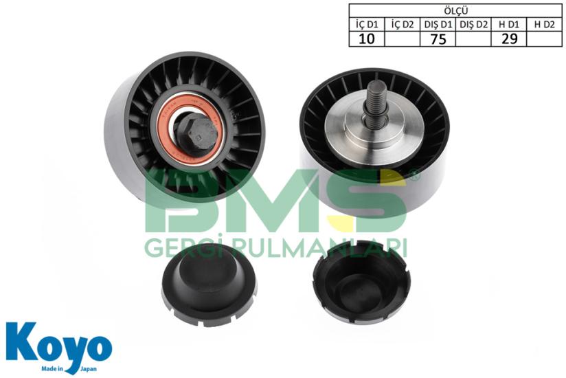BMS 400 GERGİ RULMANI (10x75x29) AUDI; 3.2-4.2-S6-RS6-S8-A6-A8-VOLKSWAGEN PHAETON 3D