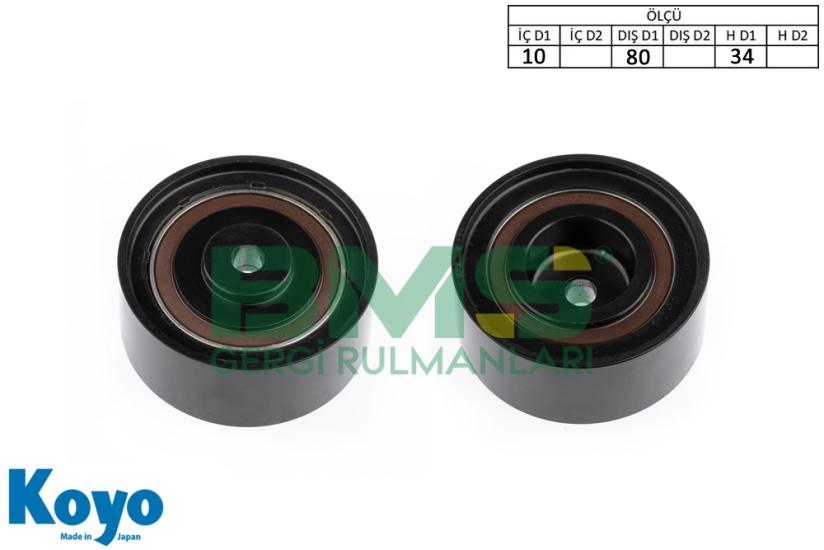 BMS 403 GERGİ RULMANI (10x80x34) AUDI;VOLKSWAGEN 2.0 TDI 16V-2.0 BLUE TDI / SEAT 2.0 TDI-2.0 TDI 16V-2.0 TDI 4x4 / MITSUBISHI; LANCER 2.0 D1-D / CHRYESLER SEBRING 2.0 CRD
