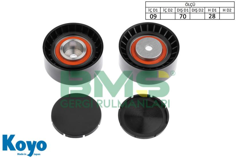 BMS 418 GERGİ RULMANI (09x70x28) BMW; 5-7-8 530i-540i-730i-735i-740i-840i-840ci