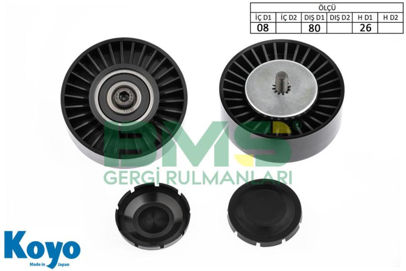 BMS 420 GERGİ RULMANI (8x80x26) BMW; X3-X5-X6-(E83-E70-E72) 35d-3.0d-3.0sd-xDrive30d-xDrive35d