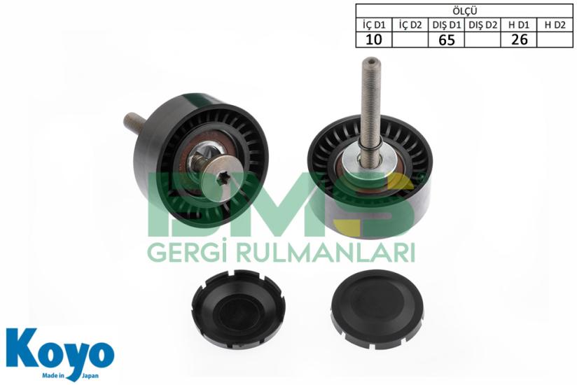 BMS 428 GERGİ RULMANI (10x65x26) FIAT; DOBLO-FIORINO-LINEA 1.3 MULTIJET EURO 5 MOTOR----------------------(CIVATALI)