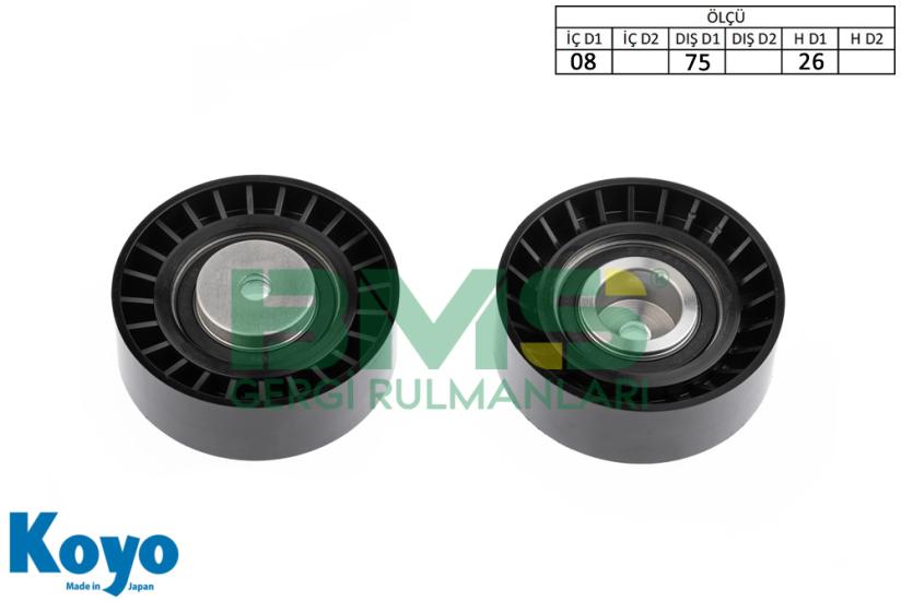 BMS 432 GERGİ RULMANI (8X75X26) BMW 750(E32)/BMW 850(E31)