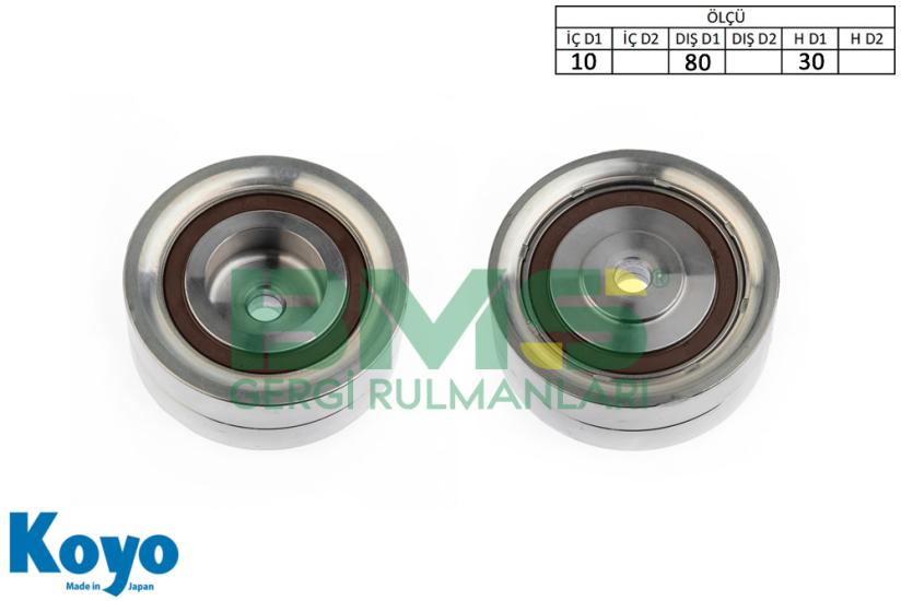 BMS 434 GERGİ RULMANI (10X80X30) AUDİ A1,A3(1,6TDI-2,0TDI)A4-A5-A6(2.0TDI)Q3-Q5-TT(2,0TDI)